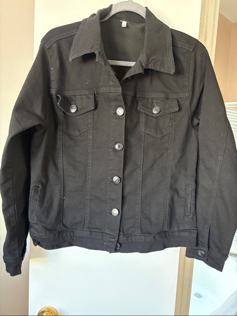 Classic Black Women's Trucker Jacket - Unbranded
